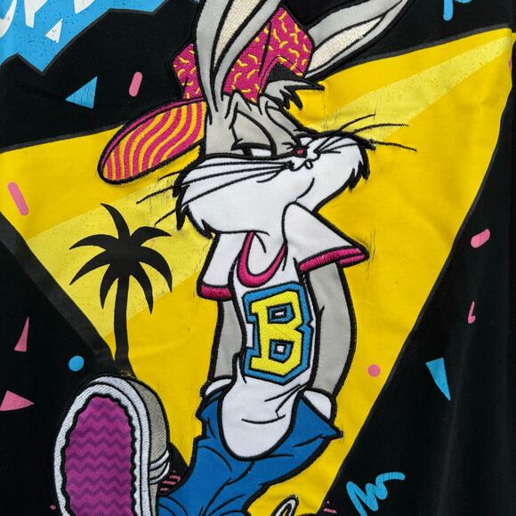 Vintage Looney Tunes Bugs Bunny Retro Graphic T-Shirt Mens Sz Large Embroidered - Picture 7 of 9